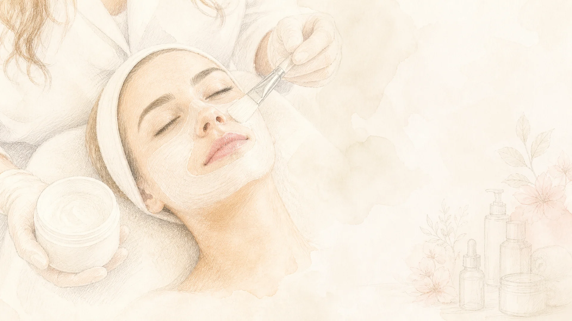 Illustration einer kosmetischen Behandlung bei Beauty Accent Kosmetik