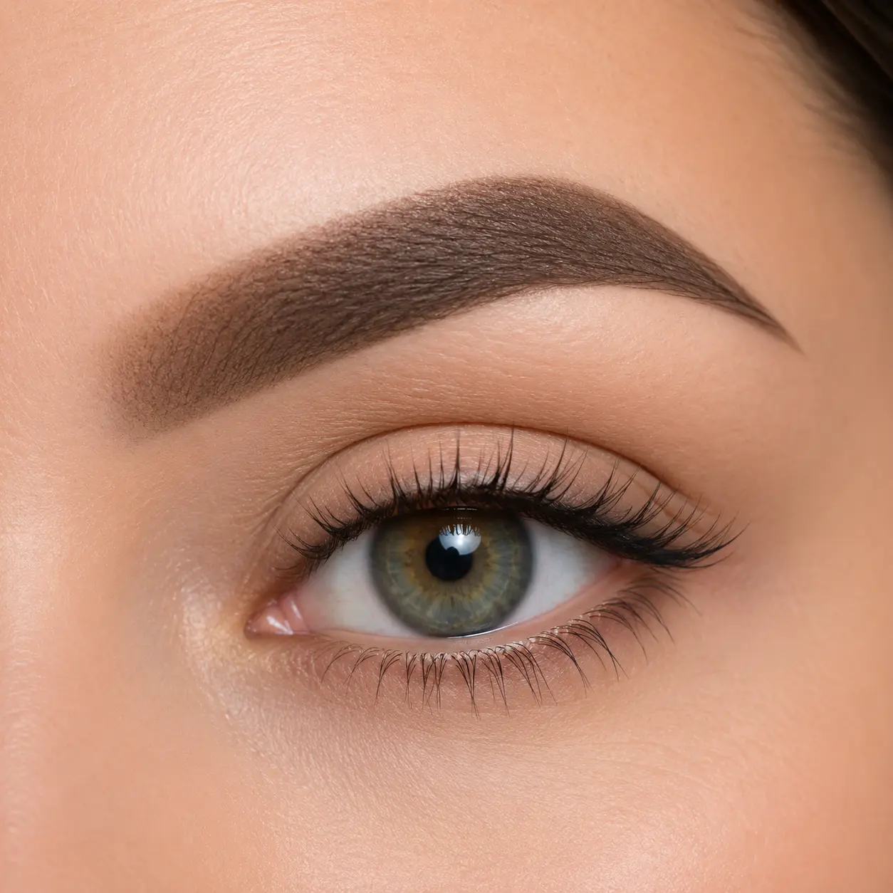 Powder Brows als Showcard für Permanent Make-up Augenbrauen